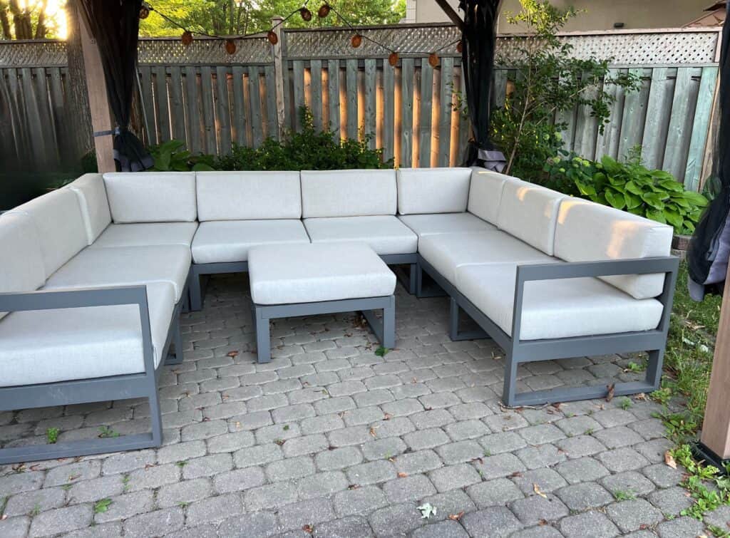Cozey Mistral Sofa in Backyard