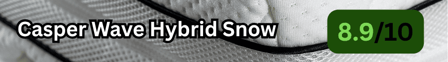 Casper Wave Hybrid Snow Edge Support Rating