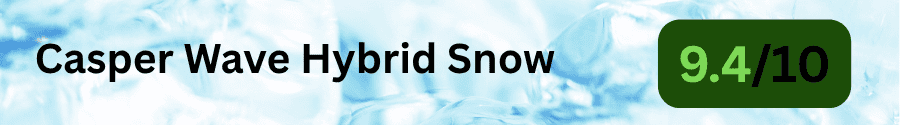 Casper Wave Hybrid Snow Temperature Rating