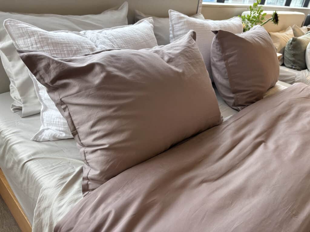 Silk & Snow Eco Soy Pillow ready for testing