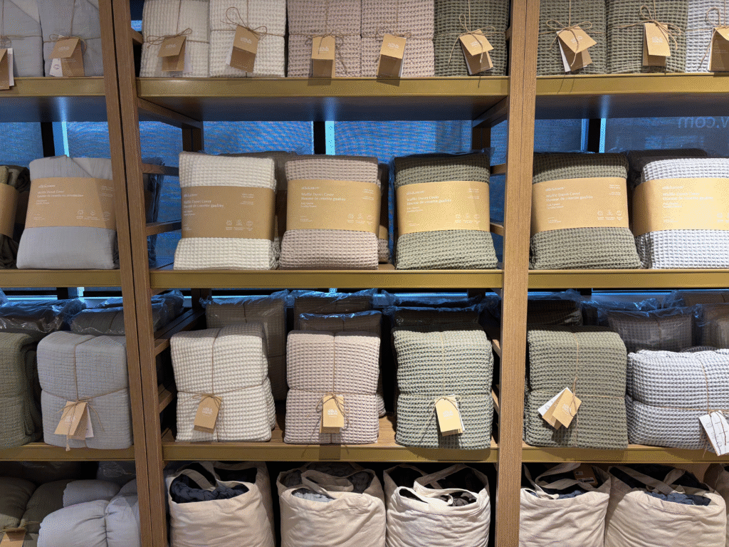 Silk & Snow Waffle Duvet Cover