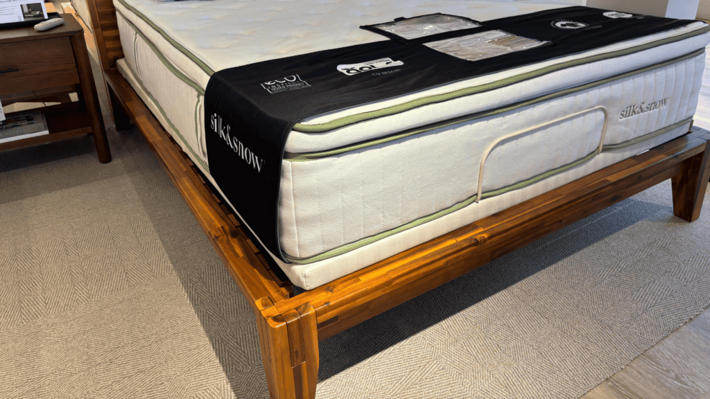 Silk & Snow Wooden Bed Frame